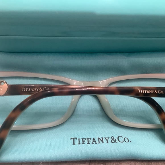 Tiffany & CO Authentic TF2061 8134 tortoise/blue reading glasses frame Italy - Picture 5 of 7